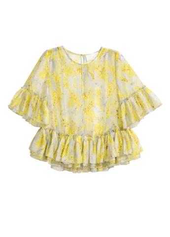 Светло-жёлтая блуза H&M