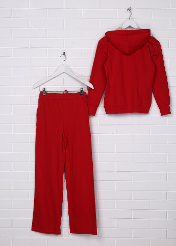Красный демисезонный костюм (толстовка, брюки) брючный Senti
