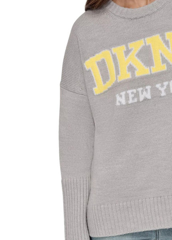 Серый демисезонный свитер джемпер DKNY