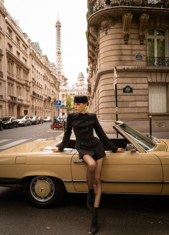 Комбінезон Gepur комбінезон-шорти однотонний чорний кежуал поліестер, костюмна