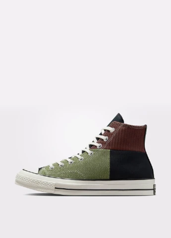 Цветные кеды Converse CHUCK 70 CRAFTED PATCHWORK с логотипом