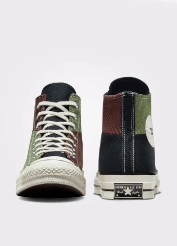 Цветные кеды Converse CHUCK 70 CRAFTED PATCHWORK с логотипом