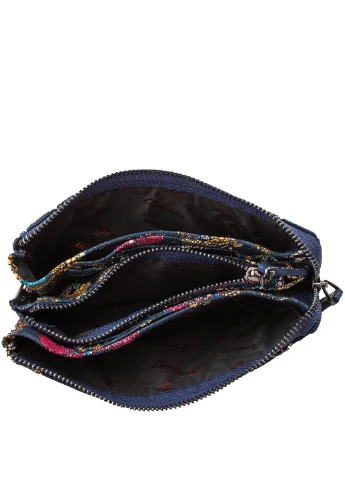 Жіноча шкіряна косметичка 19,5х10х5 см Desisan (253491287)
