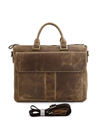 Мужской кожаный портфель 38х30х8 см Vintage (252132557)