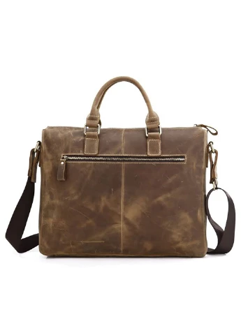 Мужской кожаный портфель 38х30х8 см Vintage (252132557)