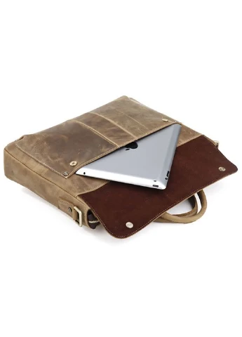 Мужской кожаный портфель 38х30х8 см Vintage (252132557)