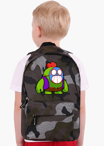 Детский рюкзак Спайк Бравл Старс значок Ель Прімо (Spike Brawl Stars with Pin El Primo) (9263-2600) MobiPrint (217075159)