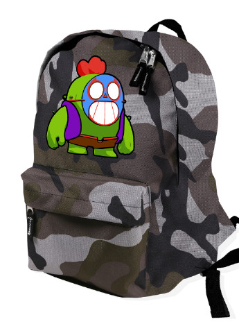 Детский рюкзак Спайк Бравл Старс значок Ель Прімо (Spike Brawl Stars with Pin El Primo) (9263-2600) MobiPrint (217075159)