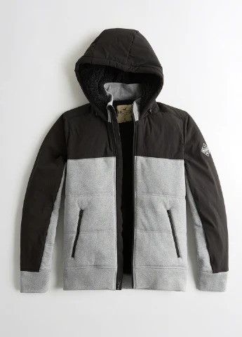 Сіра демісезонна куртка Hollister