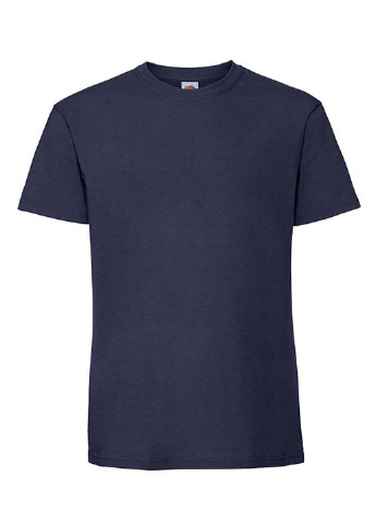 Темно-синяя футболка Fruit of the Loom Ringspun premium