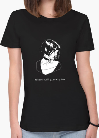 Чорна демісезон футболка жіноча леон кілер (leon) (8976-1450) xxl MobiPrint
