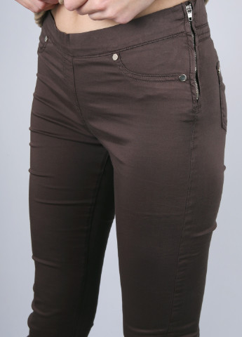 Темно-коричневые кэжуал демисезонные зауженные брюки Twin-Set