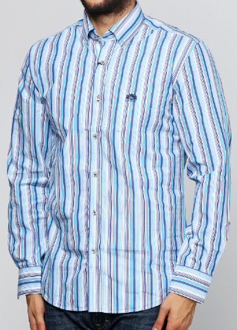 Голубой кэжуал рубашка в полоску State of Art с длинным рукавом
