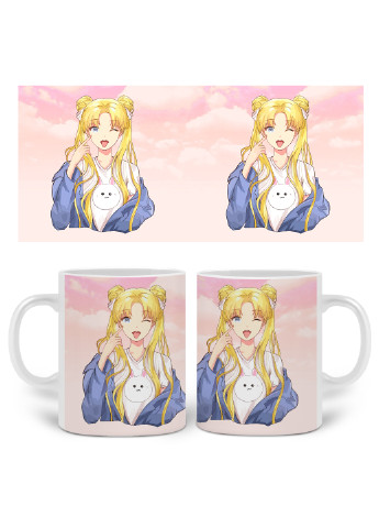 Кружка Сейлор Мун (Sailor Moon) 330 мл горнятко керамічне (20259-2925) MobiPrint (224806242)