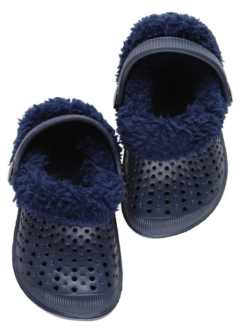 Индиго сабо Chicco с перфорацией, с мехом