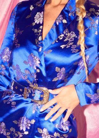 Синя кежуал плаття, сукня PrettyLittleThing однотонна