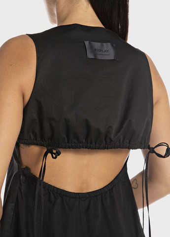 Чорна кежуал сукня Replay однотонна