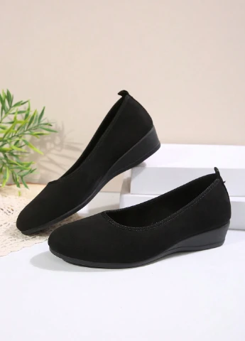 SHEIN Туфлі туфлі-човники чорний з текстиль, китай — демісезон (346167597)