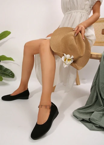 SHEIN Туфлі туфлі-човники чорний з текстиль, китай — демісезон (346167597)