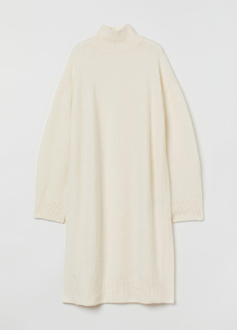 Айворі кежуал плаття-толстовка сукня светр H&M однотонна