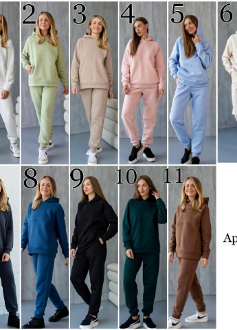 Женский спортивный костюм на флисе УКРАИНА не кошлатится XS S M L XL (42 44 46 48 50) теплый зимний ИЗУМРУДНЫЙ No Brand (254565553)