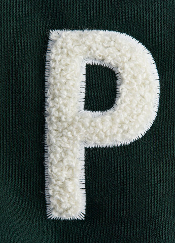 Зелений світшот H&M однотонний вишивка (358926395)