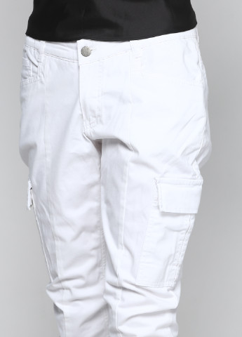 Белые кэжуал демисезонные зауженные брюки Friendtex