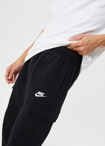 Черные спортивные демисезонные карго брюки Nike