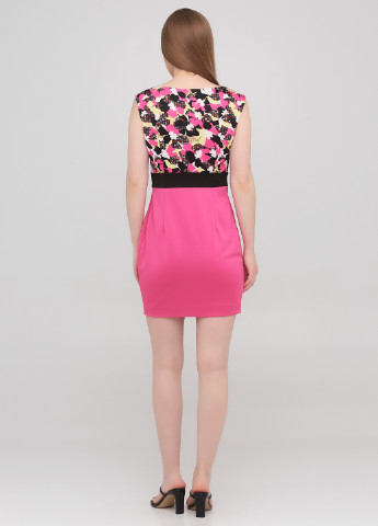 Розовое кэжуал платье Only с абстрактным узором