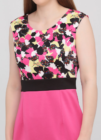 Розовое кэжуал платье Only с абстрактным узором