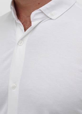 Белая классическая рубашка однотонная Trend Collection