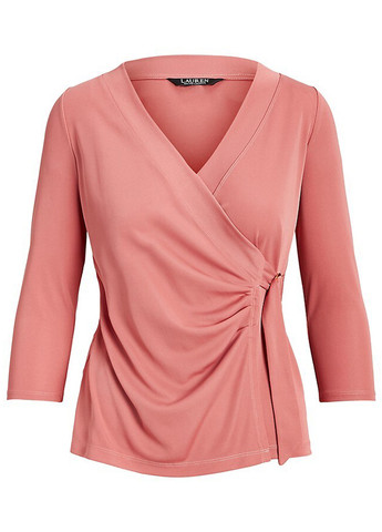 Терракотовая блузка на запах Ralph Lauren