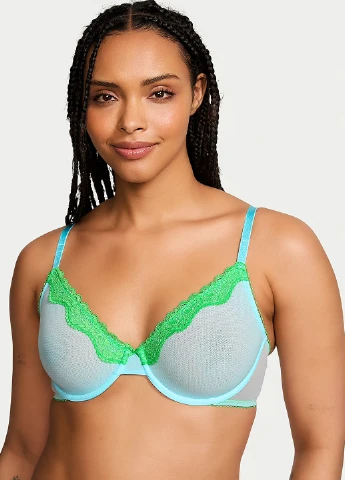 Блакитний демісезонний комплект (бюстгальтер, трусики) Victoria's Secret