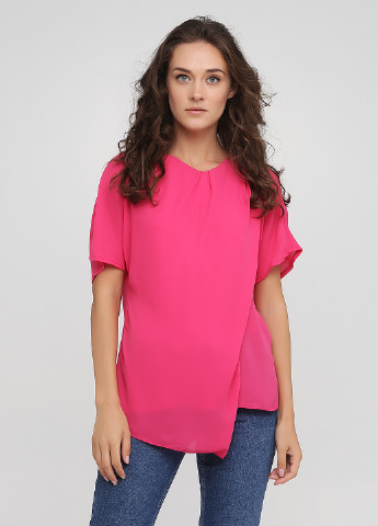 Рожева літня блуза на запах Rinascimento