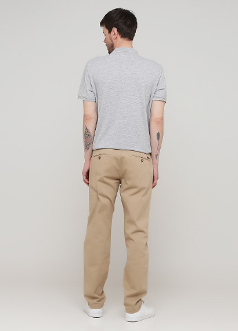 Бежевые кэжуал демисезонные прямые брюки Casa Moda