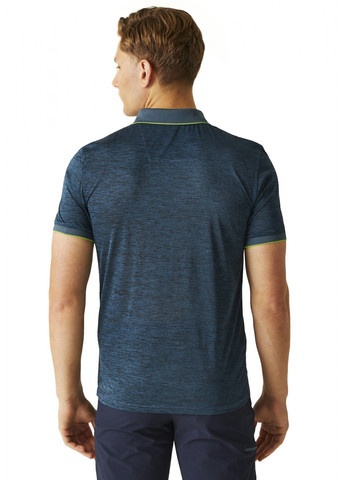 Синяя футболка-поло для мужчин Regatta меланжевая