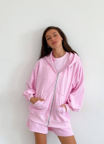 Спортивный костюм Тройка(кофта на змейке с капюшоном, прямые шорты и майка) ZF inspire (253969231)