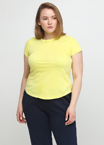 Лимонная летняя футболка Gap