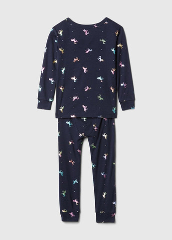 Темно-синя всесезон піжама (лонгслів, штани) лонгслів + брюки Gap