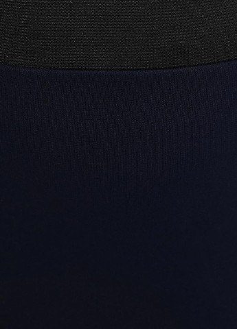 Темно-синяя офисная однотонная юбка Influence