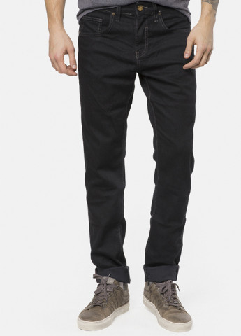 Джинси MR 520 середня талія однотонні чорні джинсові