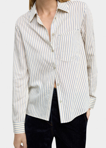 Белая кэжуал рубашка в полоску Parfois