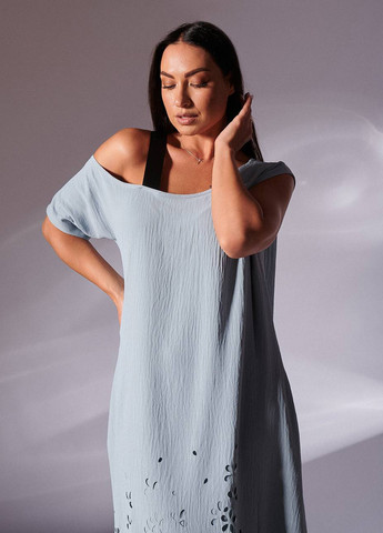 Сіра кежуал сукня оверсайз LibeAmore однотонна