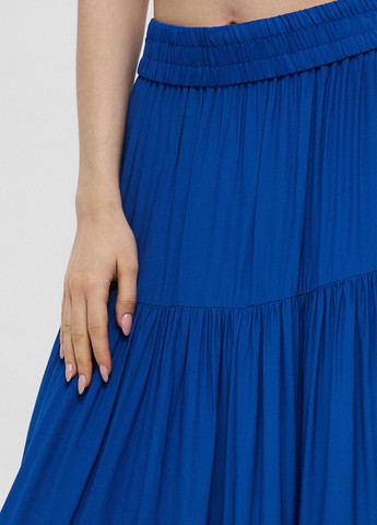 Синяя кэжуал однотонная юбка H&M