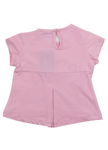 Розовая летняя футболка с коротким рукавом Cichlid