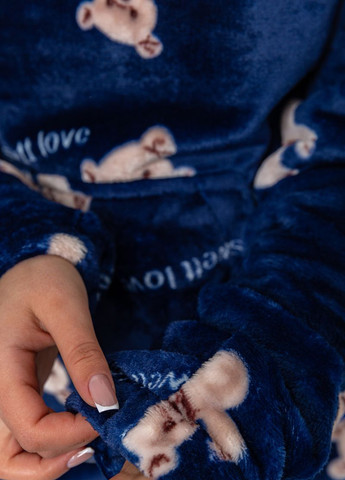 Темно-синяя демисезонная пижама (свитшот, брюки) свитшот + брюки Ager