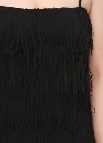 Черное коктейльное платье платье-майка Rinascimento однотонное