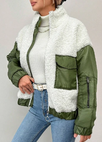 Біла демісезонна куртка SHEIN