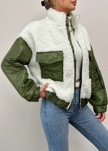 Біла демісезонна куртка SHEIN