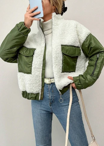 Біла демісезонна куртка SHEIN